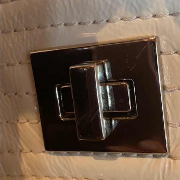 KOOBA Vintage White Patent Leather Satchel - Picture 12 of 15